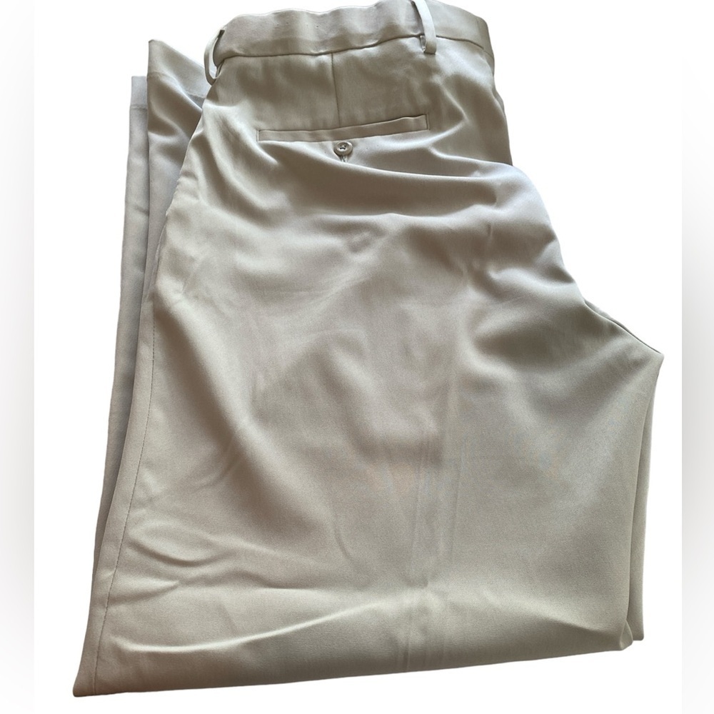 Saddlebred chino pants button/zip closure pockets flat front size 36/30